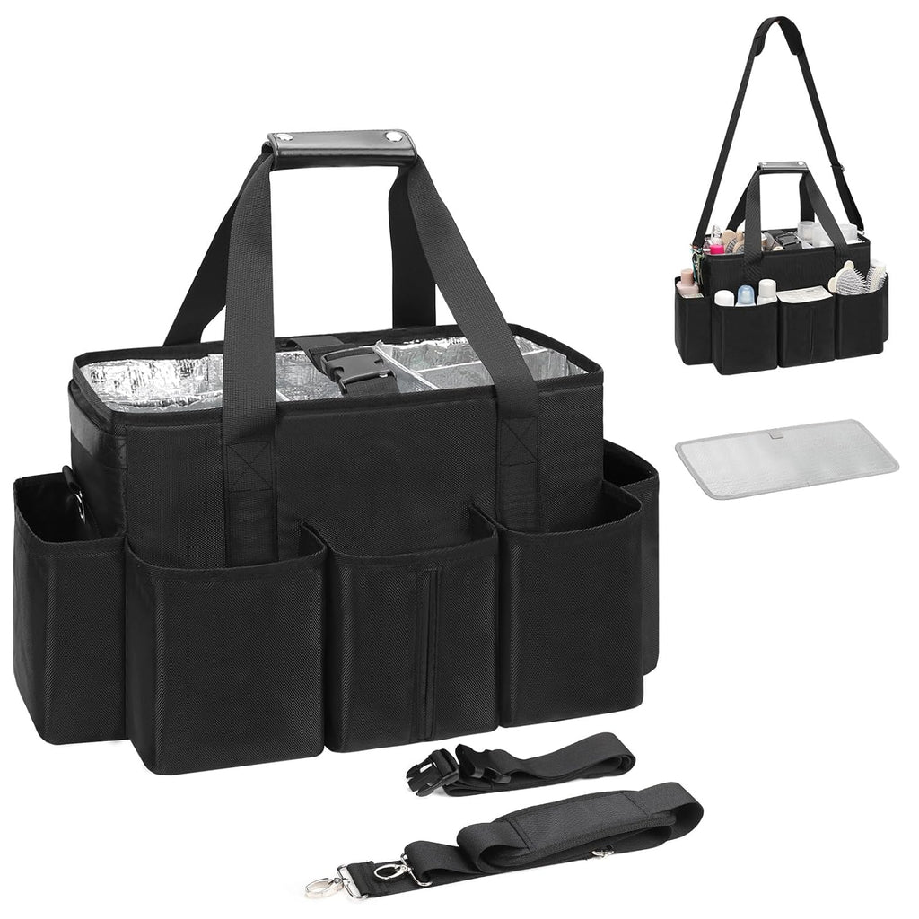 Extra Large Hairstylist Traveling Bag with Adjustable Dividers and Multi Pockets